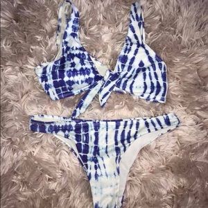Zaful tie dye bathing suit